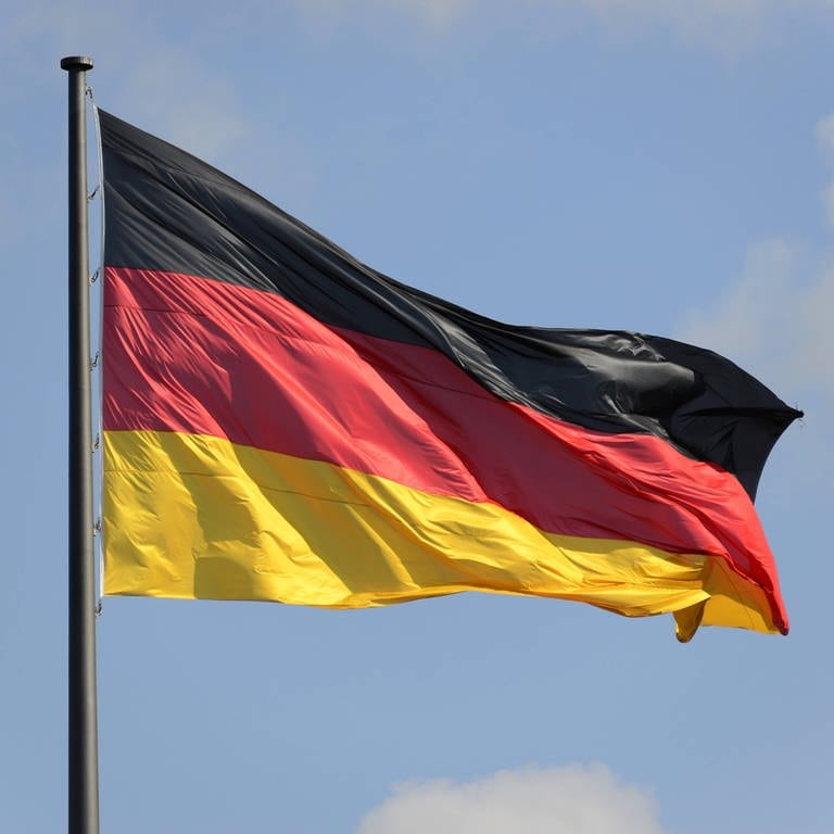 Eine Deutschland-Fahne
