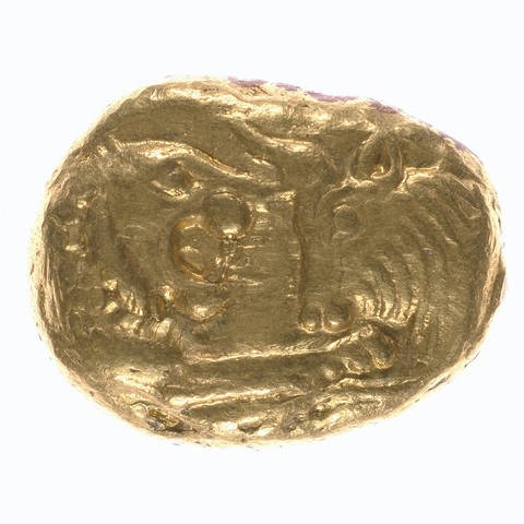 Archaische Goldmünze, ca. 560 v. Chr.